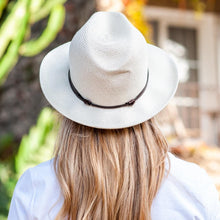 Load image into Gallery viewer, Fedora Hat - Natural White