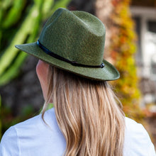 Load image into Gallery viewer, Fedora Hat - Army Green