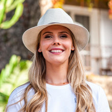 Load image into Gallery viewer, Fedora Hat - Natural White