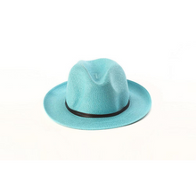 Load image into Gallery viewer, Fedora Hat - Sea Turquoise