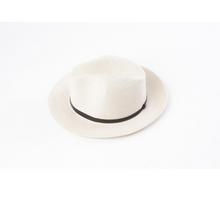 Load image into Gallery viewer, Fedora Hat - Natural White