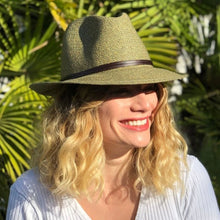 Load image into Gallery viewer, Fedora Hat - Army Green