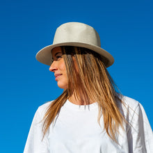 Load image into Gallery viewer, Fedora Hat - Natural White