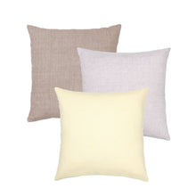 Load image into Gallery viewer, Pale Yellow Linen Cushion
