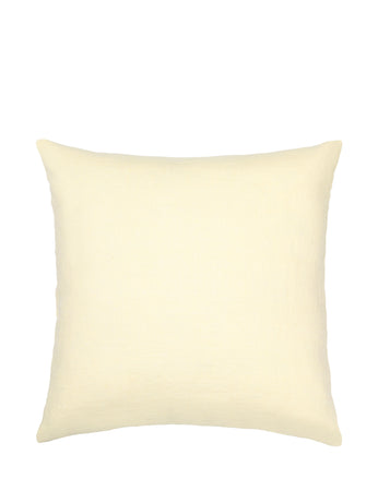Pale Yellow Linen Cushion
