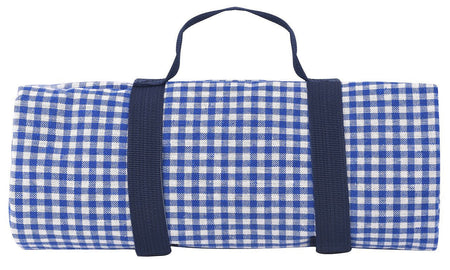 Picnic Blanket Blue and White Checkered