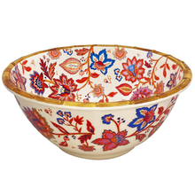 Load image into Gallery viewer, JAIPUR Deep melamine salad bowl with flowers - Ø 25 cm
