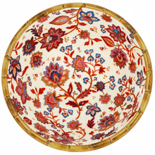 Load image into Gallery viewer, JAIPUR Deep melamine salad bowl with flowers - Ø 25 cm
