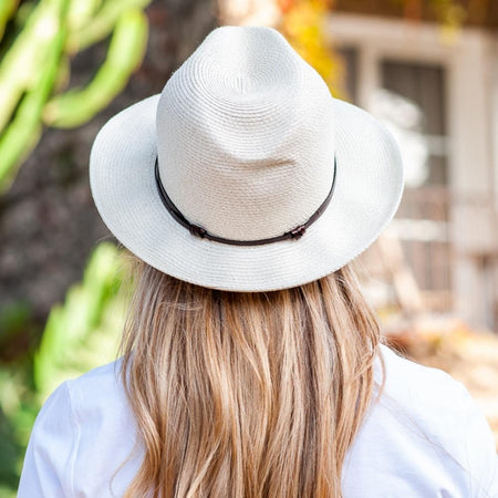 Fedora Hat - Natural White