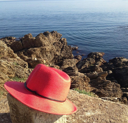 Fedora Hat - Coral Pink