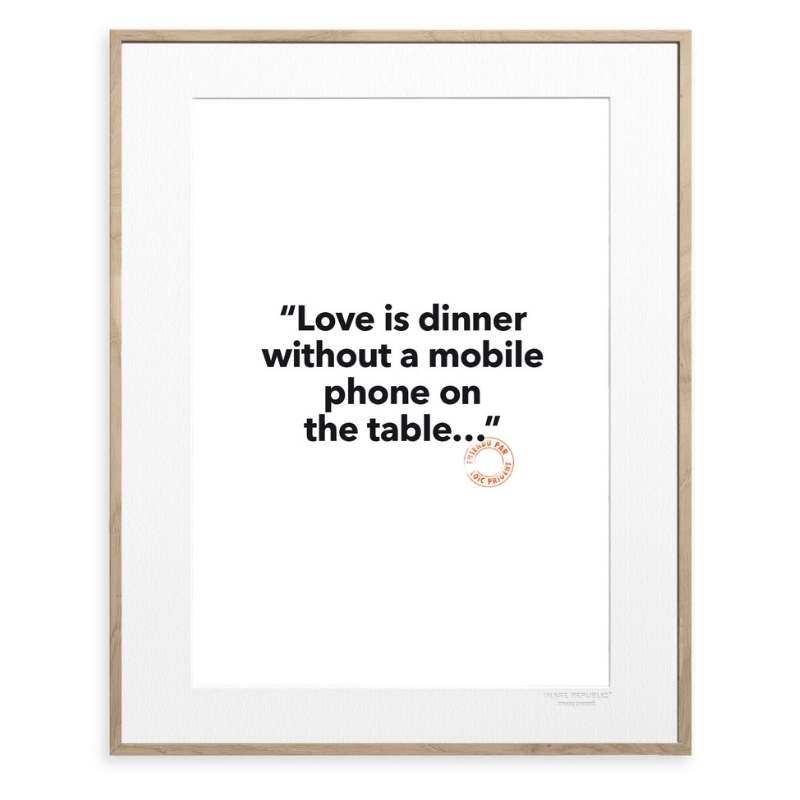 Feel Good Prints - Love is dinner