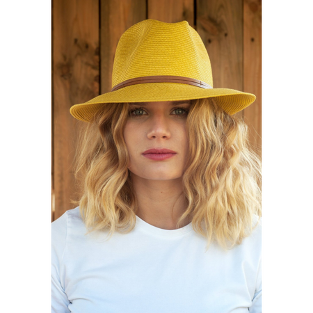 Fedora Hat - Sunshine Yellow