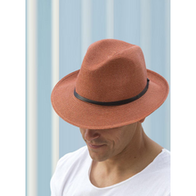 Load image into Gallery viewer, Fedora Hat - Terracotta
