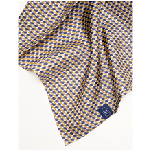 Load image into Gallery viewer, Silk Scarf - Yellow Blue
