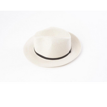 Load image into Gallery viewer, Fedora Hat - Natural White
