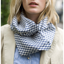 Load image into Gallery viewer, Silk Scarf - Blue White
