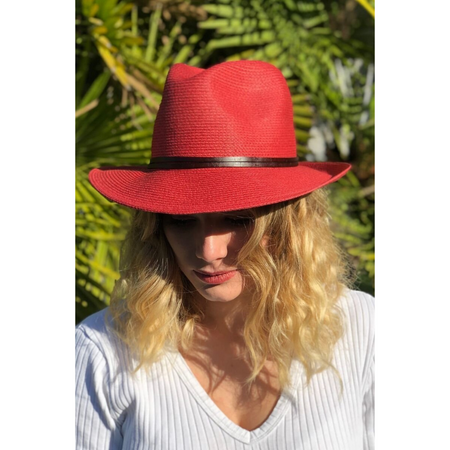 Fedora Hat - Raspberry Red