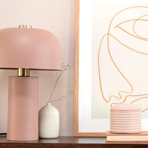 Lulu Table Lamp- Rouge Pink
