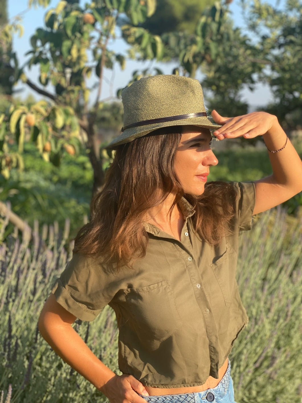 Fedora Hat - Army Green